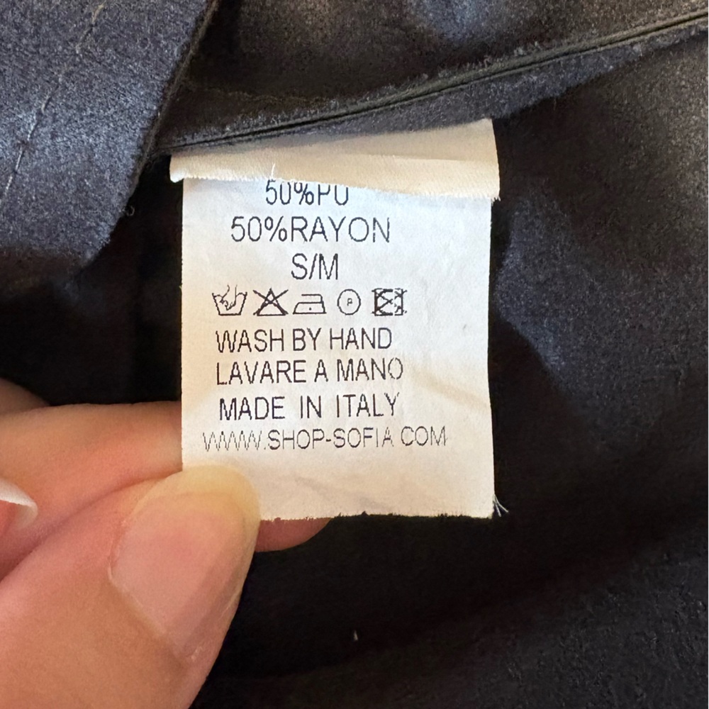 Olive Green Sleeveless Leather Dress size S/M - Picture 5 of 5